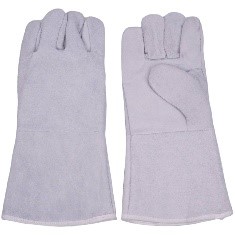 Cowhide Split Leather with Linning Welding Gloves (13inch) LG-TBS5-W Gray