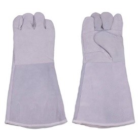 Cowhide Split Leather with Linning Welding Gloves (16inch) LG-TBS8-W Gray