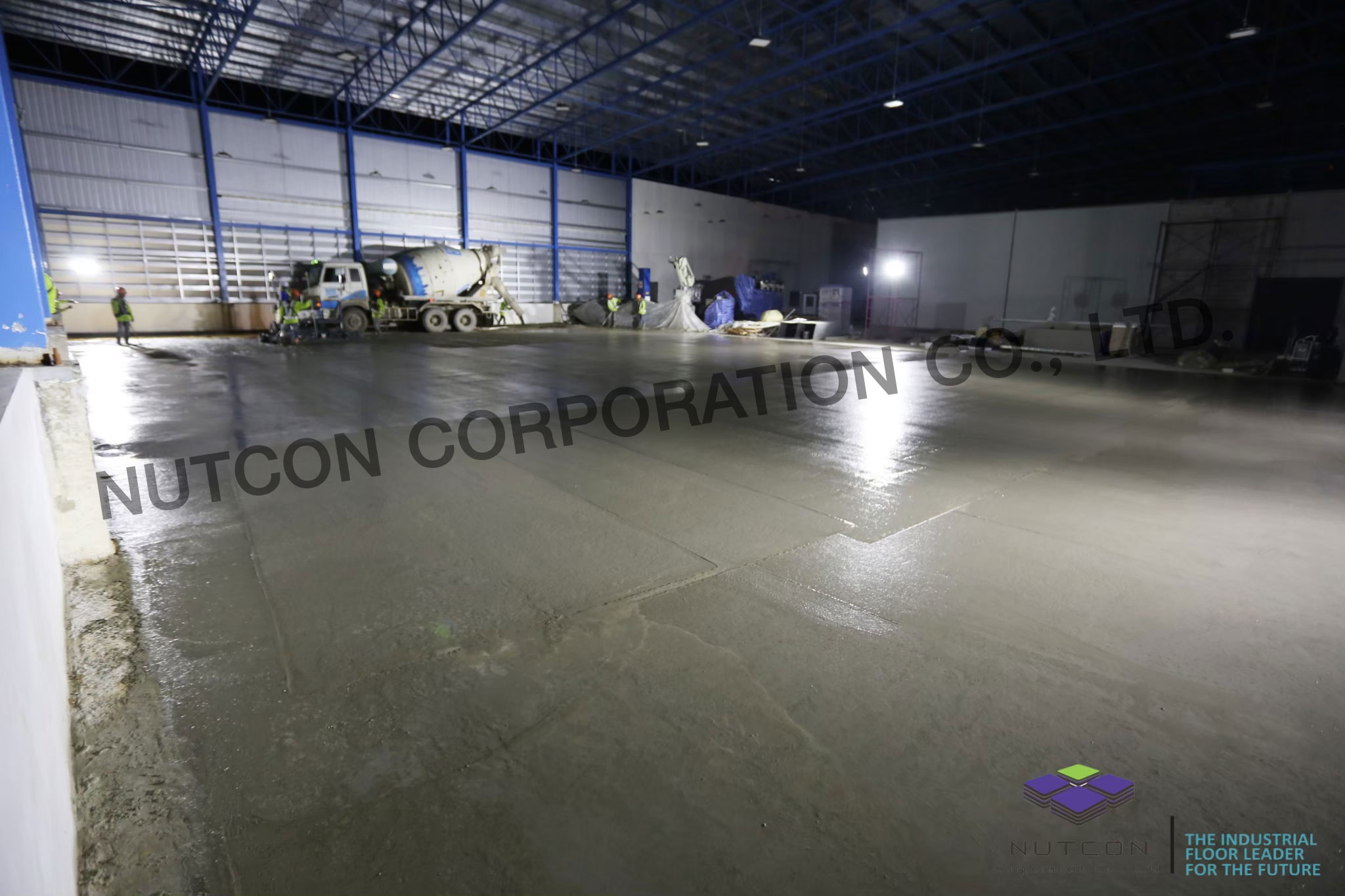 งานปาด Laser Screed Steel Fiber