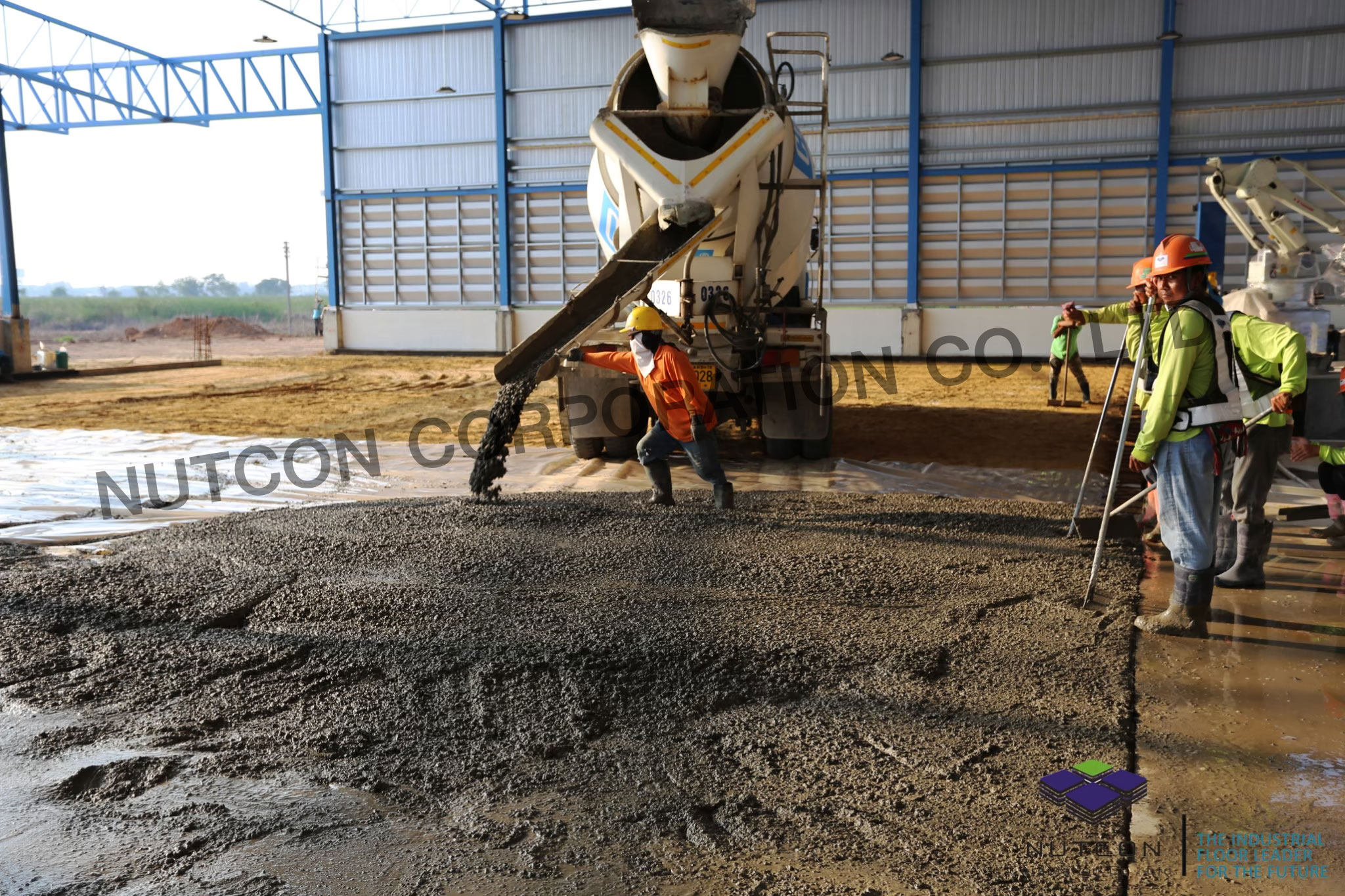 งานปาด Laser Screed Steel Fiber