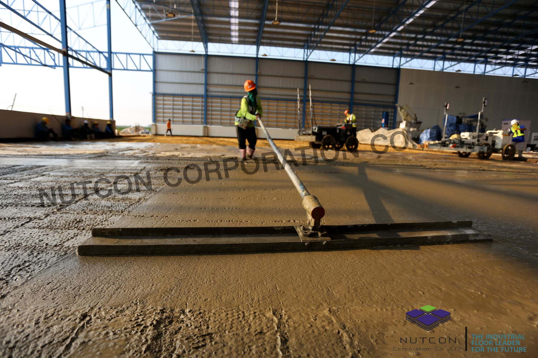 งานปาด Laser Screed Steel Fiber